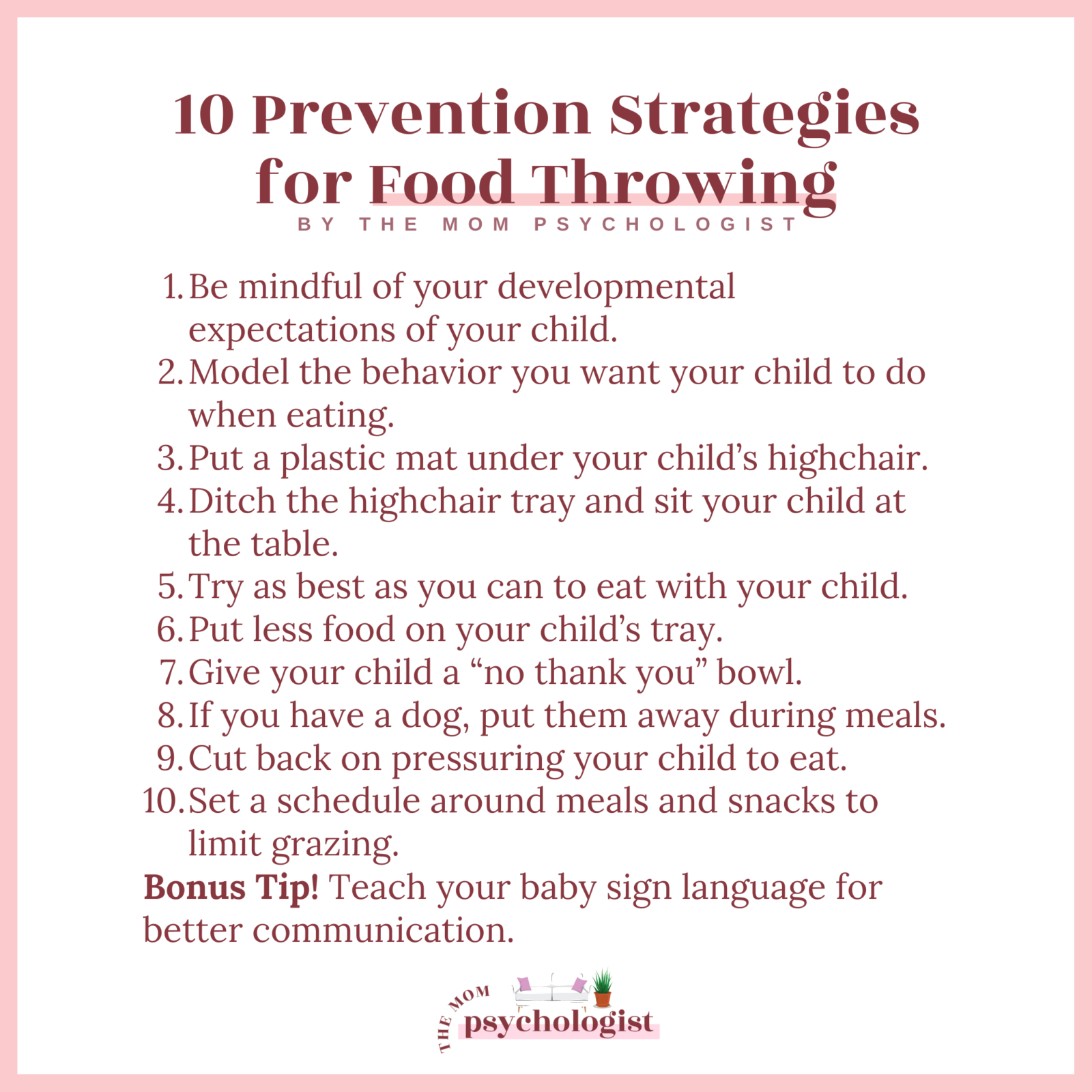 My Baby/Toddler Won’t Stop Throwing Food! Ways to Prevent and Handle It